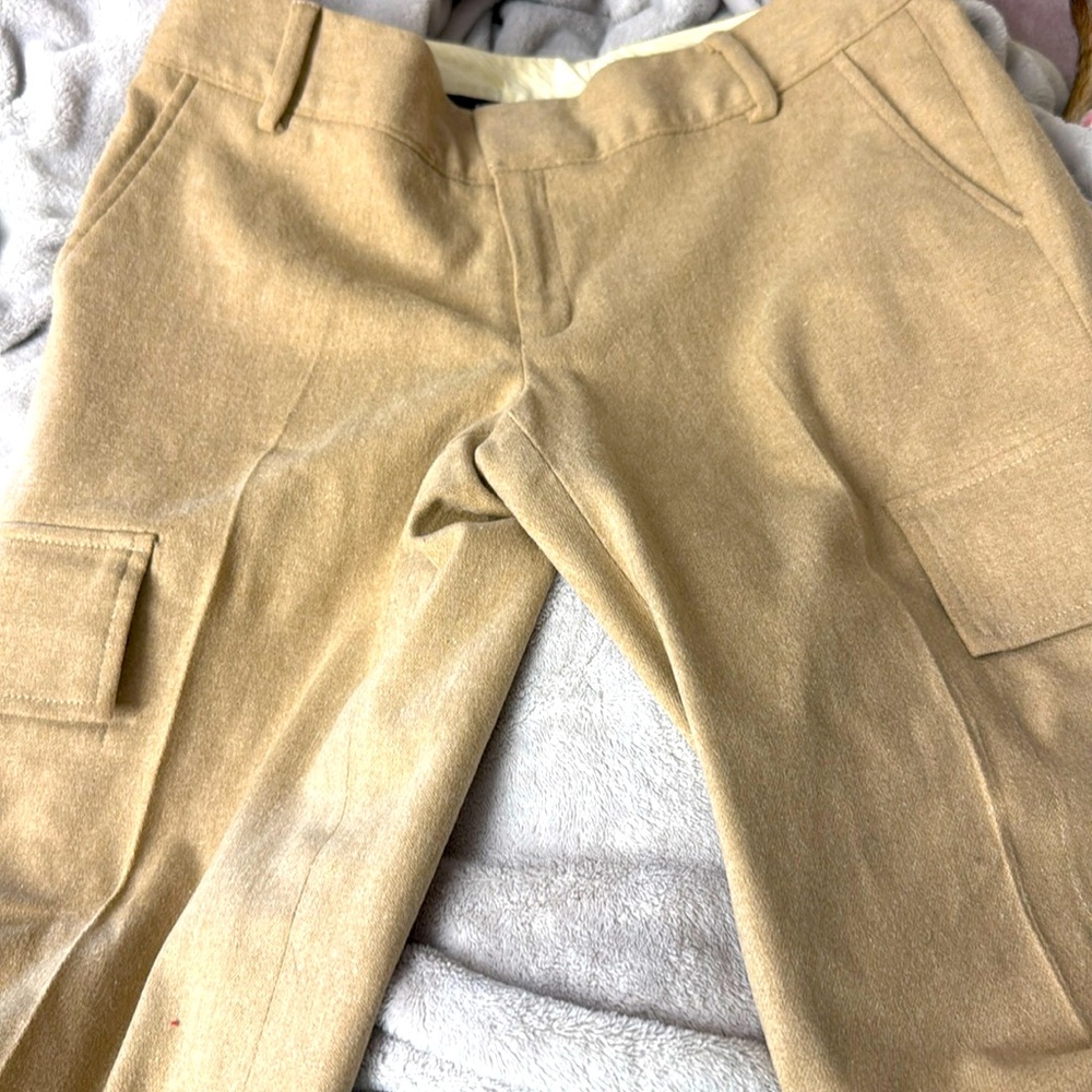 Banana Republic Martin Wool Knit Soft Cropped Cargo Capris Pants Size 6